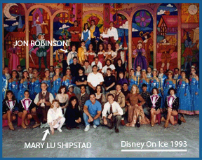 Mary Lu and Jon Robinson in Disney production