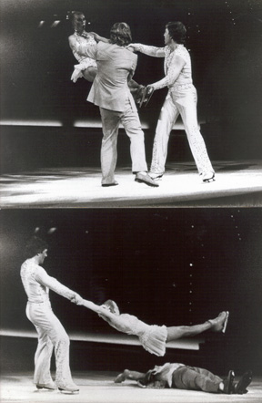 Larry LaBorde in show skating performance